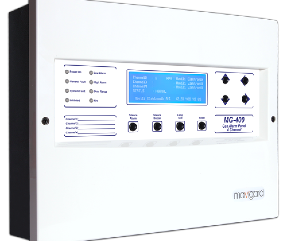 Gaz Alarm Santrali 4 Kanallı